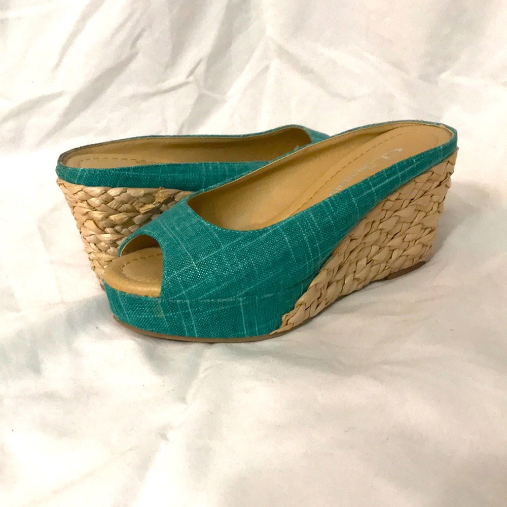 Chinese Laundry teal espadrill